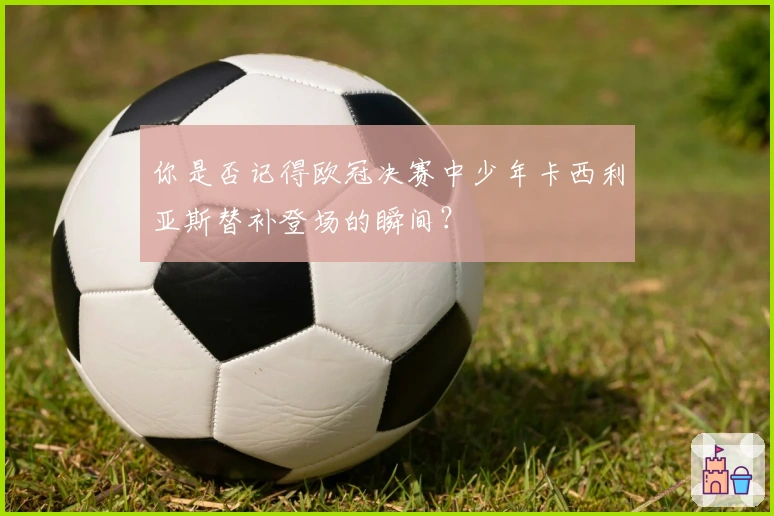 你是否记得欧冠决赛中少年卡西利亚斯替补登场的瞬间？